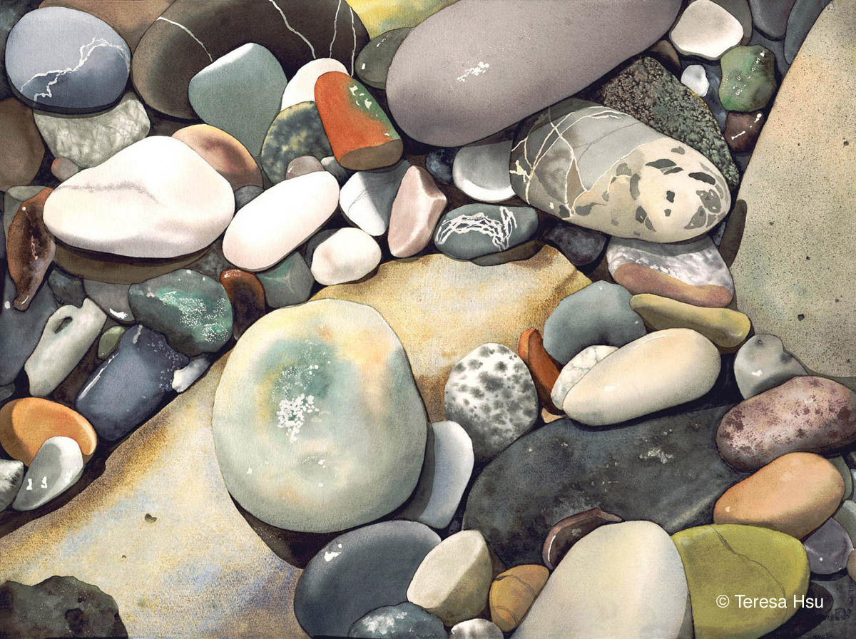 Beach Stones. 