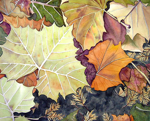Fallen Leaves. Teresa Hsu, an amazing professional watercolor painter. Fallen Leaves. Teresa Hsu, an amazing professional watercolor painter.