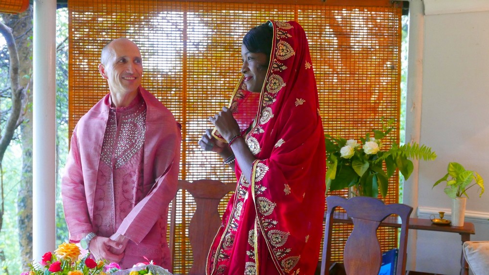 Francis admiring Rejoice