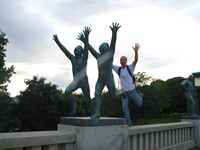 Vigeland Sculpture Park in Oslo. How can these statues run faster than me?! Vigeland Sculpture Park in Oslo. How can these statues run faster than me?!