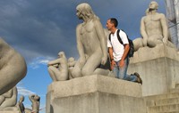 Vigeland Sculpture Park. I'm the only guy in Norway with a natural tan. Vigeland Sculpture Park. I’m the only guy in Norway with a natural tan.